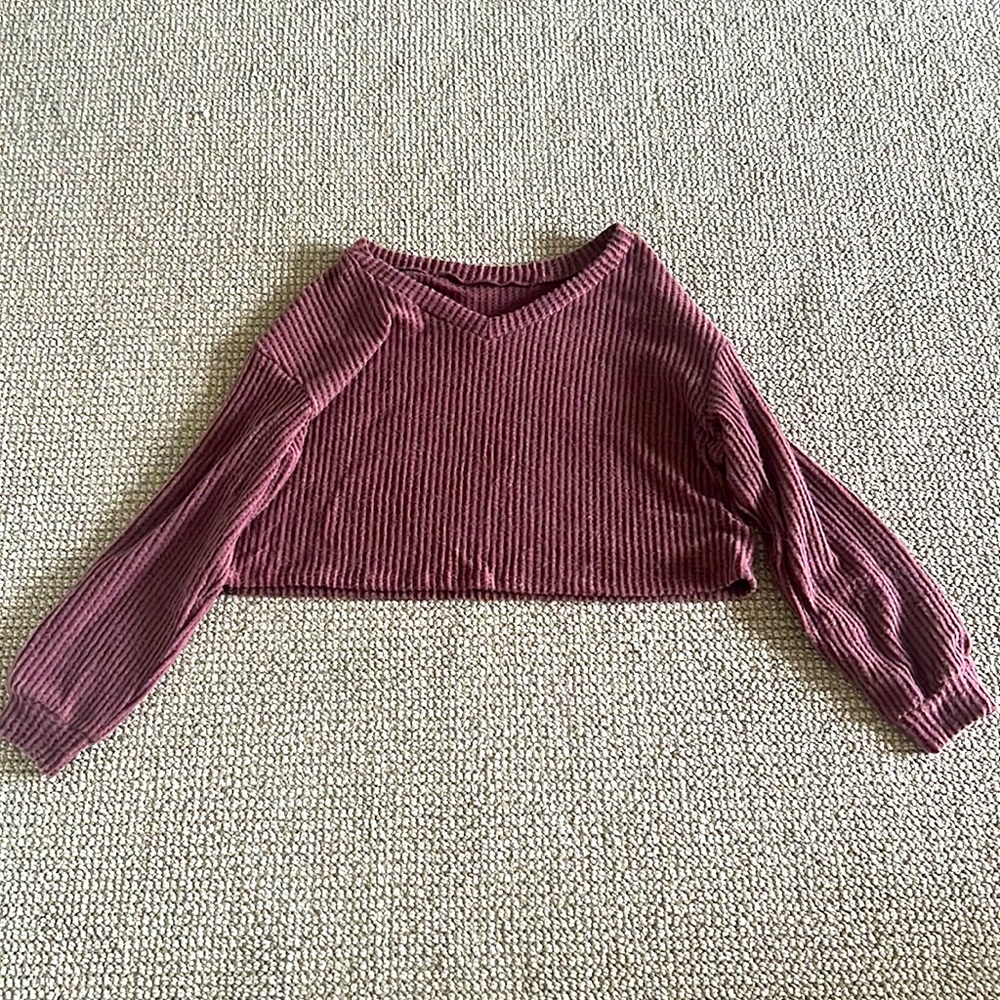 Purple Long Sleeve Sweater